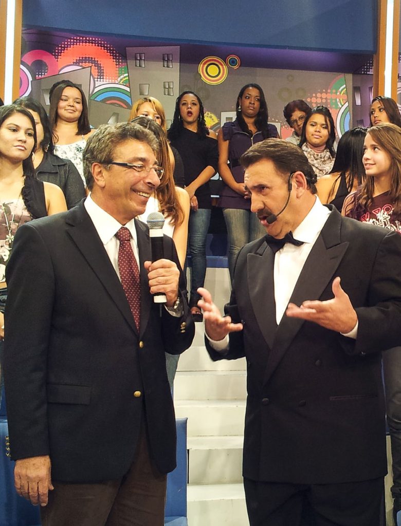 AMIZADE - Parceria de Farhat e Ratinho começou na TV e foi para a política Foto: Divulgação/SBT