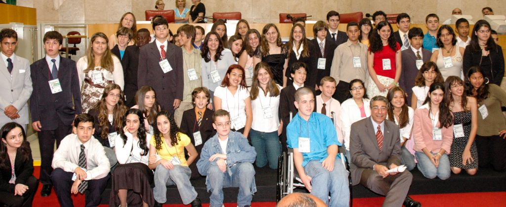 PRÁTICA - No Parlamento Jovem, estudantes se transformam em vereadores Foto: Acervo CMSP