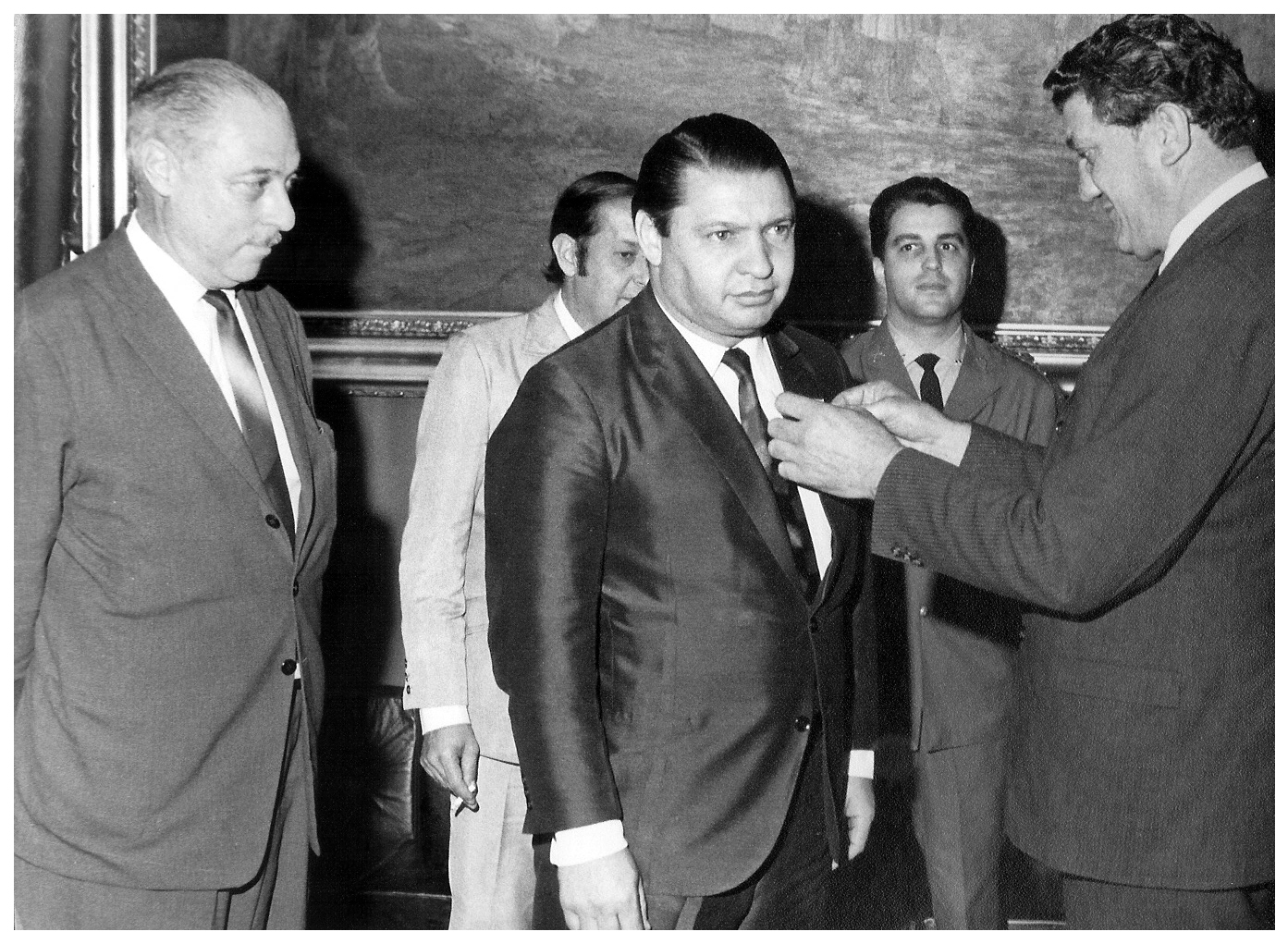 Homenagem da União dos Escoteiros ao presidente da CMSP, em julho de 1971 | Foto: Missao Hayao